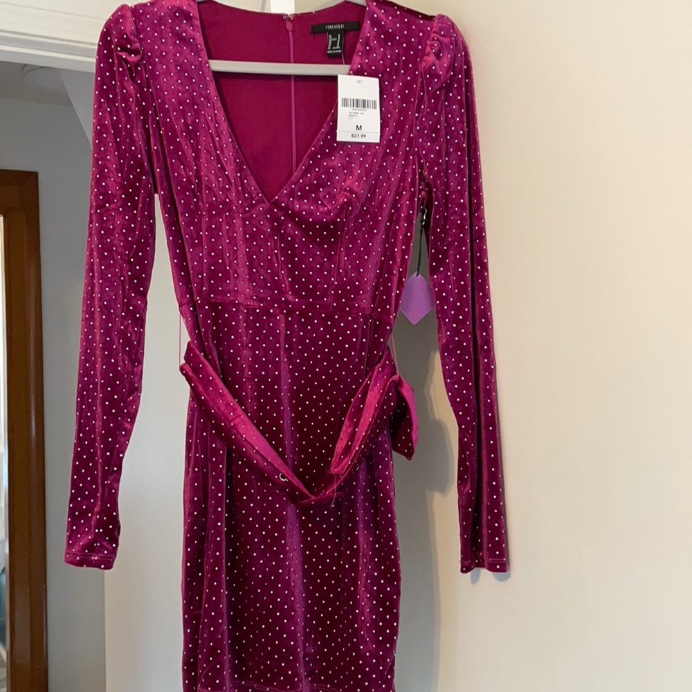 Soft material magenta color- great for xmas party